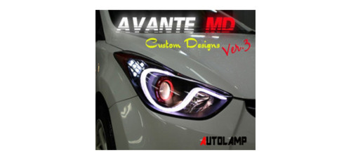 autolamp line led headlights hyundai elantra 2010-12